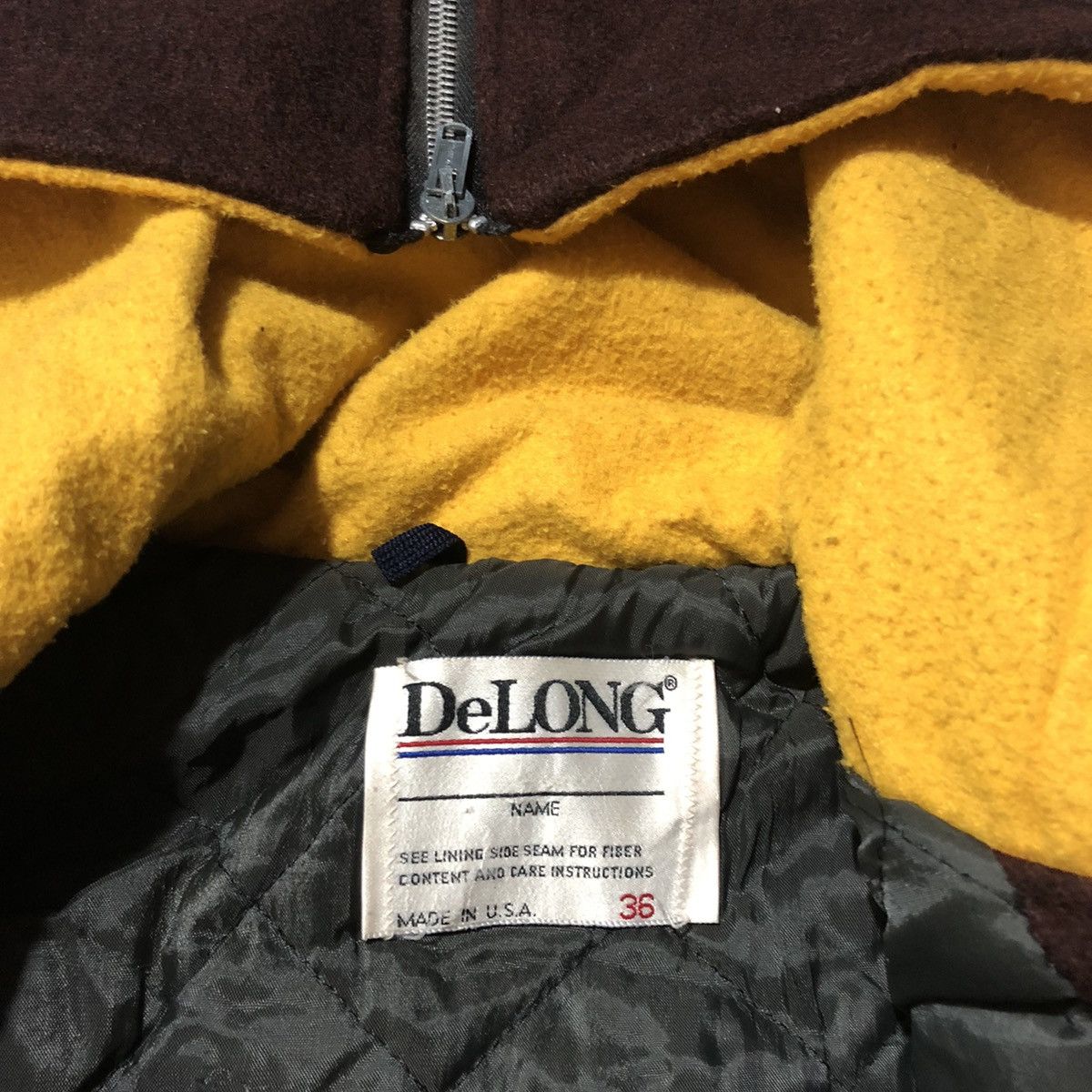 Delong DeLong Varsity hoodie wool made in USA Size US M / EU 48-50 / 2 - 4 Thumbnail