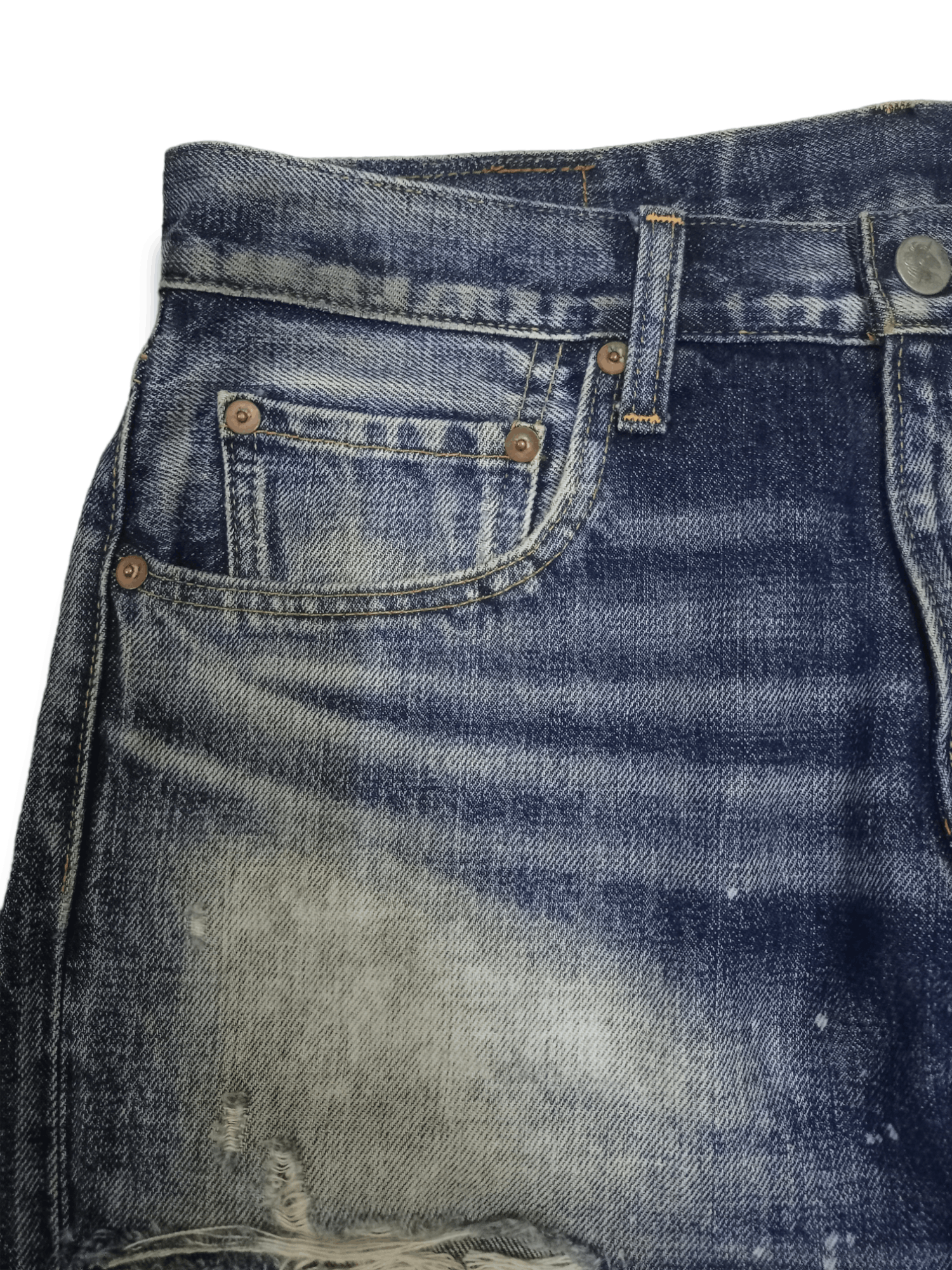 Japanese Brand Vintage Japanese RNA Painted Splatter Distressed Style Jeans Size US 32 / EU 48 - 6 Thumbnail