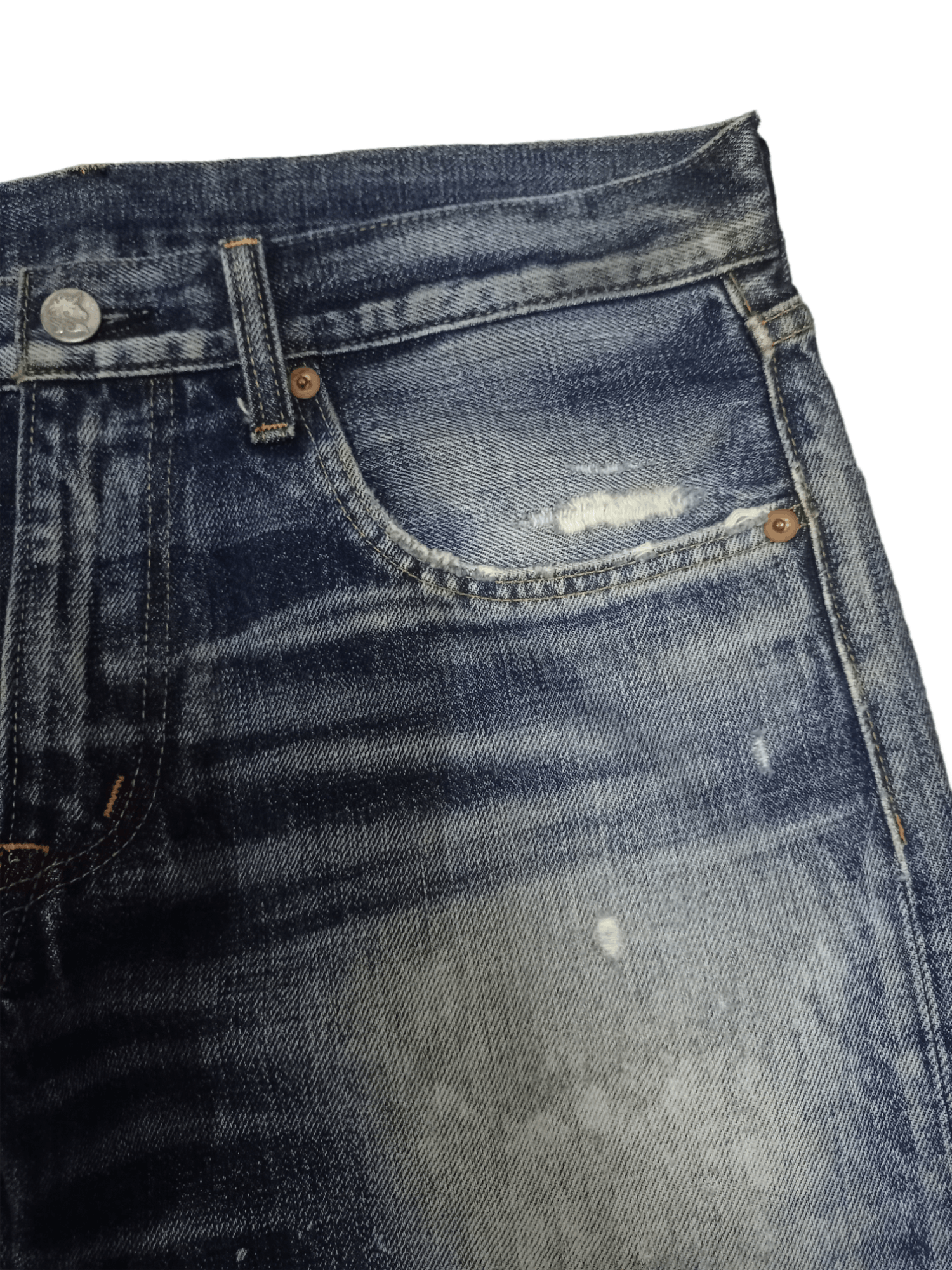 Japanese Brand Vintage Japanese RNA Painted Splatter Distressed Style Jeans Size US 32 / EU 48 - 7 Thumbnail