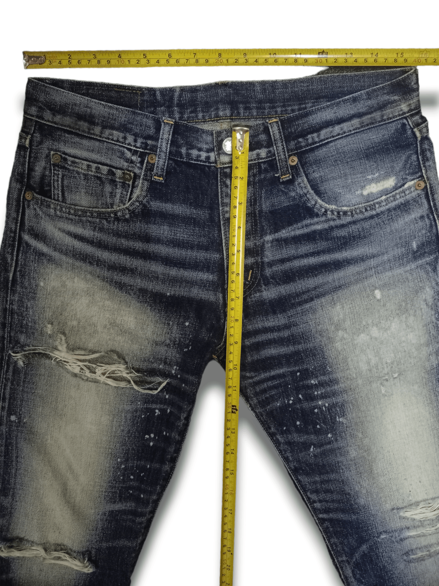 Japanese Brand Vintage Japanese RNA Painted Splatter Distressed Style Jeans Size US 32 / EU 48 - 12 Thumbnail