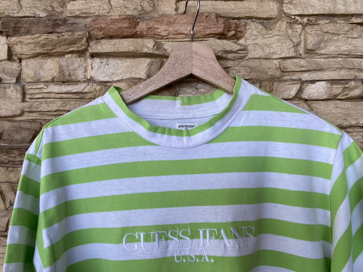 Vintage Vintage 90s Guess By Georges Marciano Stripes Tshirt Size US M / EU 48-50 / 2 - 5 Thumbnail