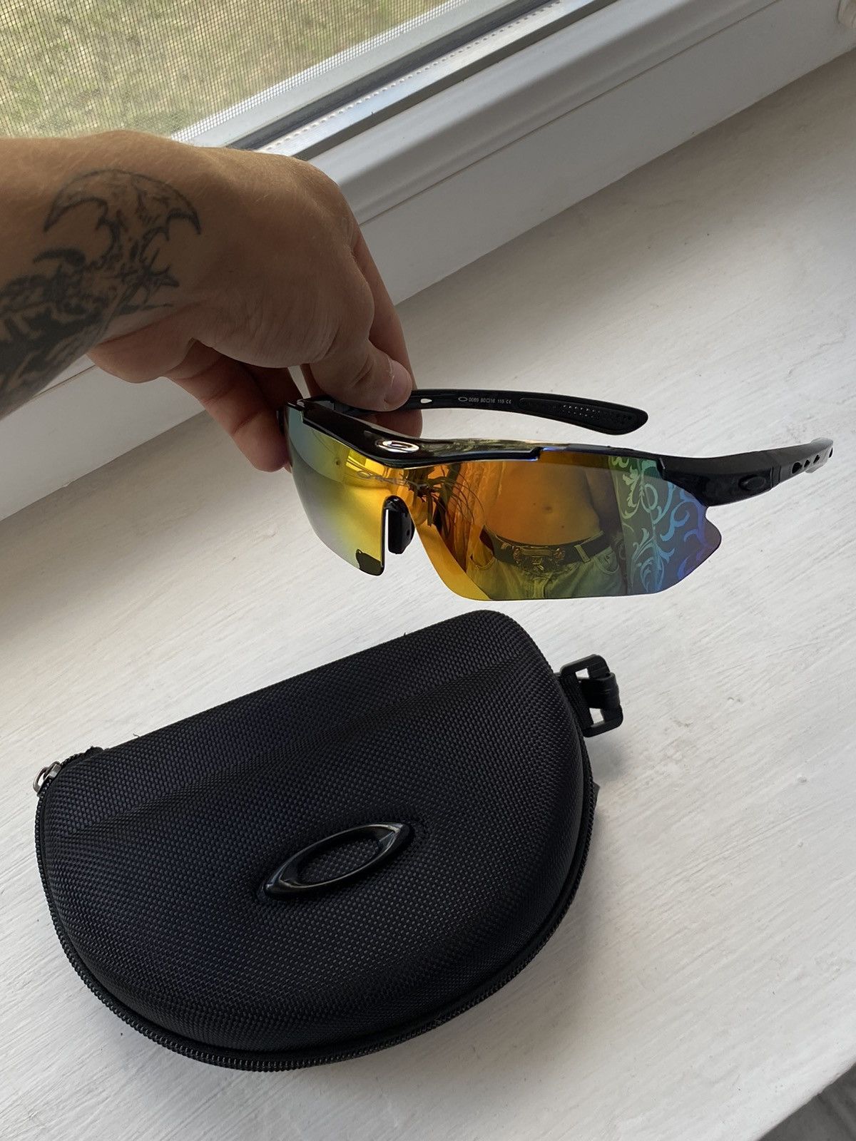 Oakley サングラス　y2k ゴープコア ブラック