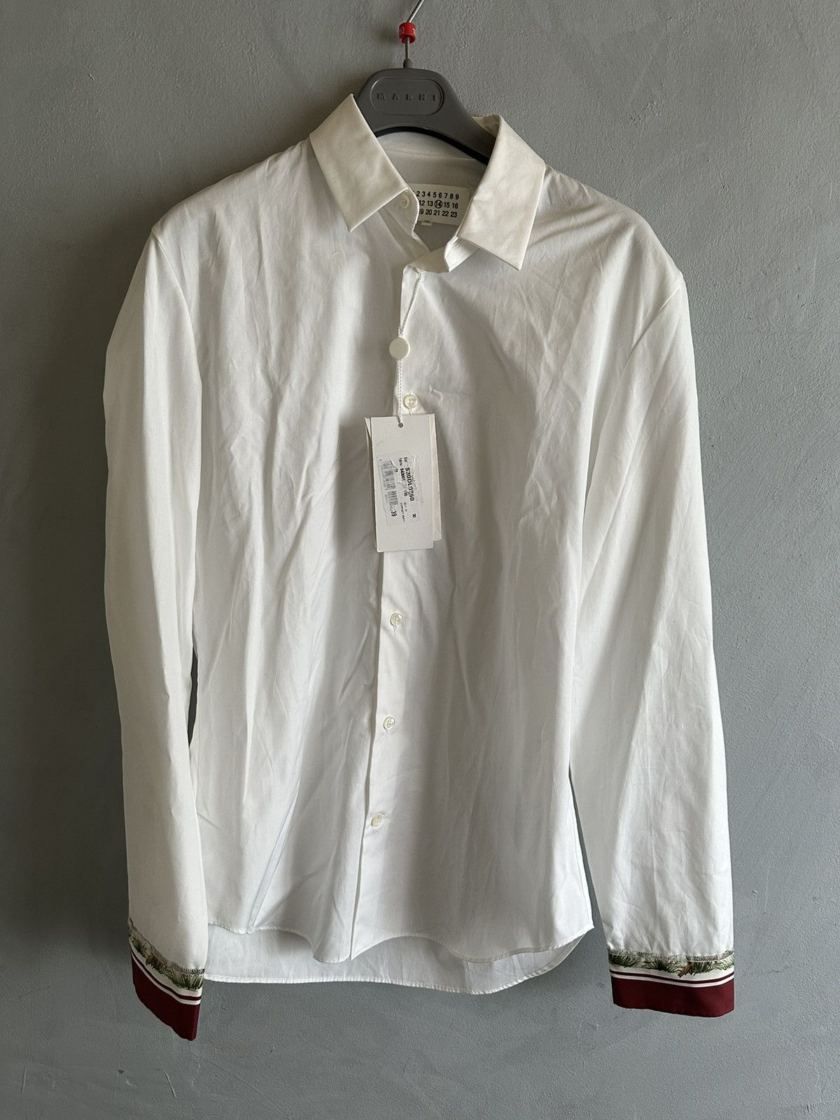 image of Maison Margiela Printed Sleeves Fox Countryside in White, Men's (Size Medium)