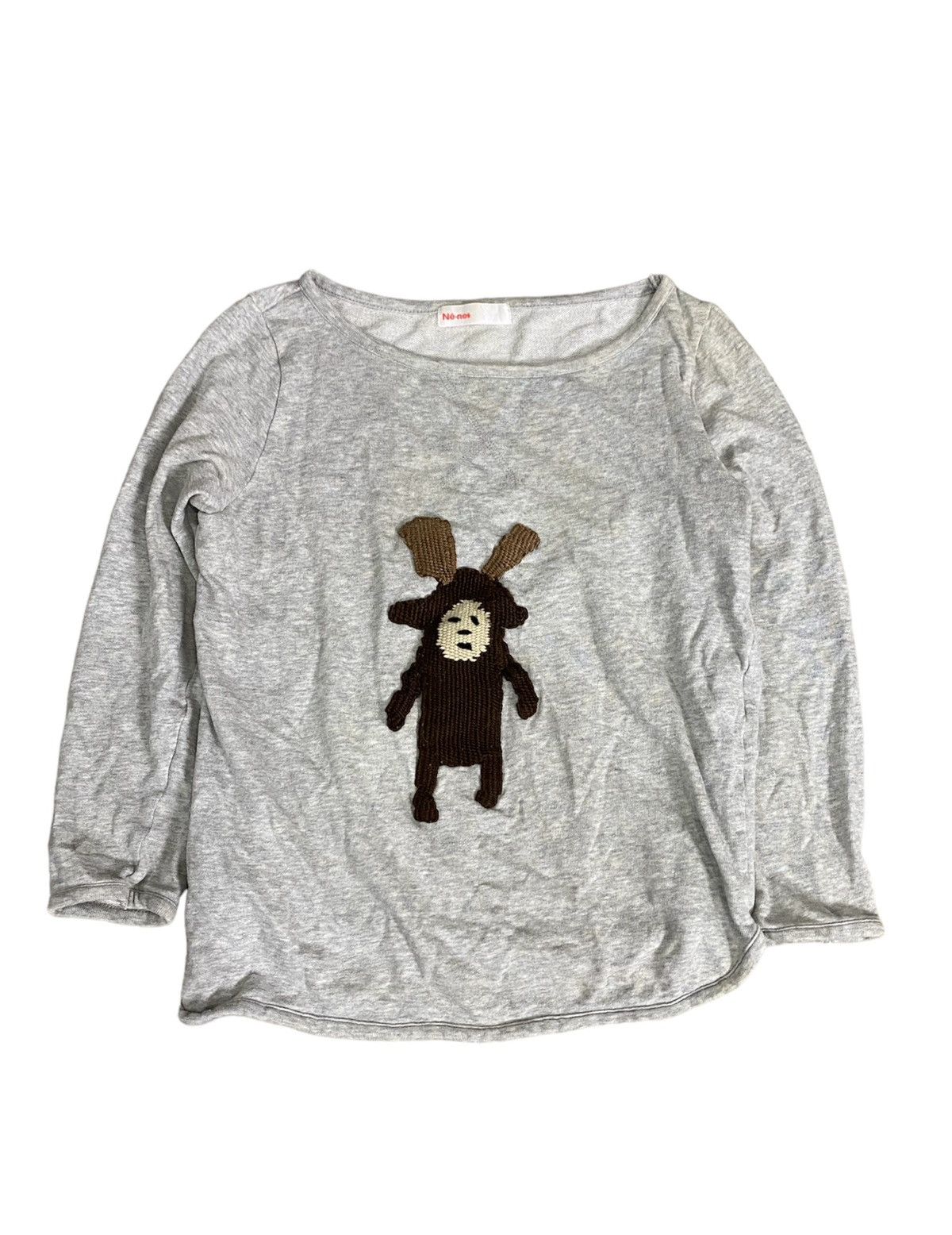 Ne-Net 3D embroidered deer costume cartoon sweatshirt Size M / US 6-8 / IT 42-44 - 1 Thumbnail