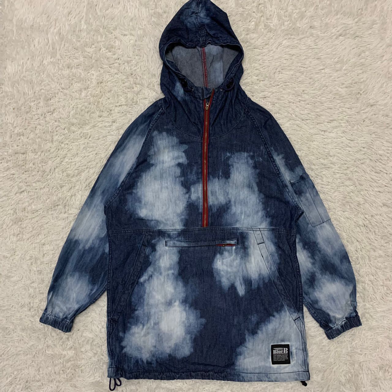 Japanese Brand Blue B Neo Denim Clothes half zip jacket Size US S / EU 44-46 / 1 - 11 Thumbnail
