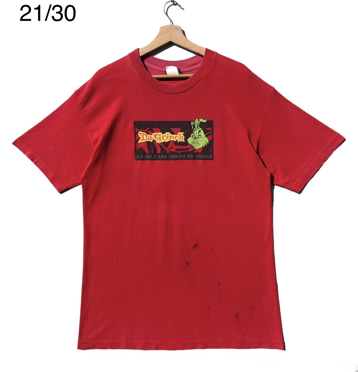 image of Made In USA x Movie Dr Seuss in Faded Red, Men's (Size Large)