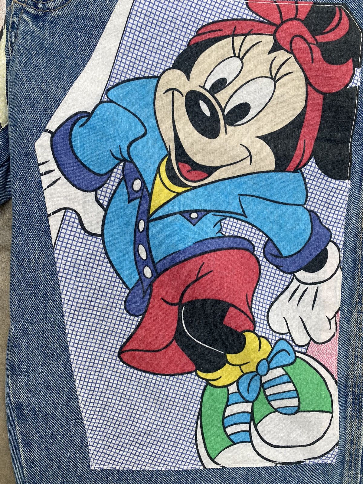 Disney × Old Navy 🔥 Vintage Old Navy Carpenter Denim Shorts Custom Mickey Size US 31 - 4 Thumbnail