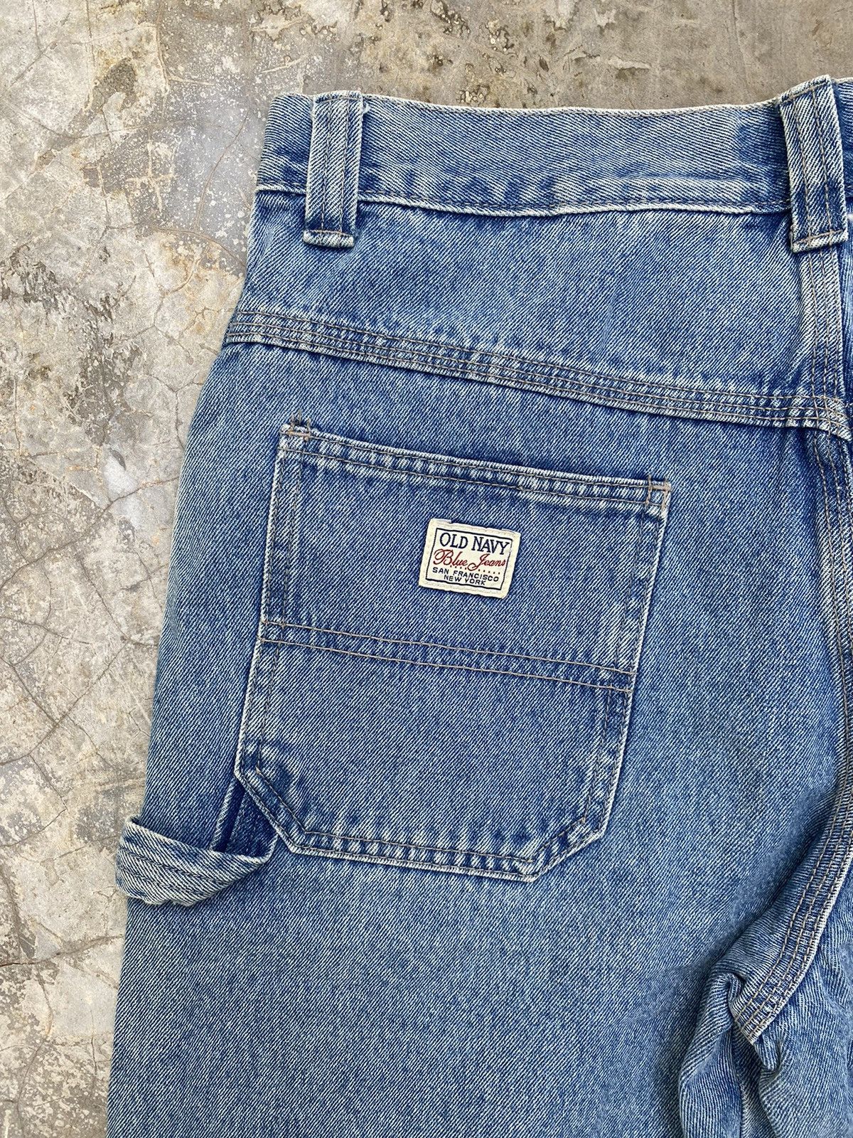 Disney × Old Navy 🔥 Vintage Old Navy Carpenter Denim Shorts Custom Mickey Size US 31 - 7 Thumbnail