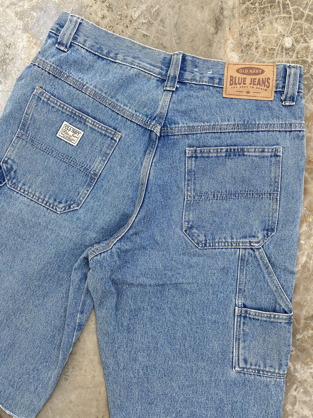 Disney × Old Navy 🔥 Vintage Old Navy Carpenter Denim Shorts Custom Mickey Size US 31 - 8 Thumbnail