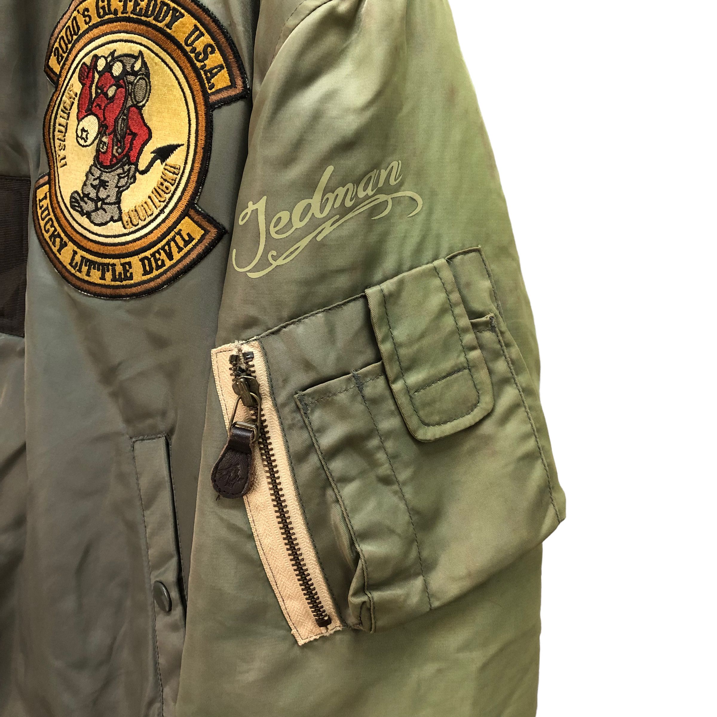 Tedman VINTAGE TEDMAN TED COMPANY DEVILMAN MA-1 JACKET #7372-140 Size US L / EU 52-54 / 3 - 13 Thumbnail