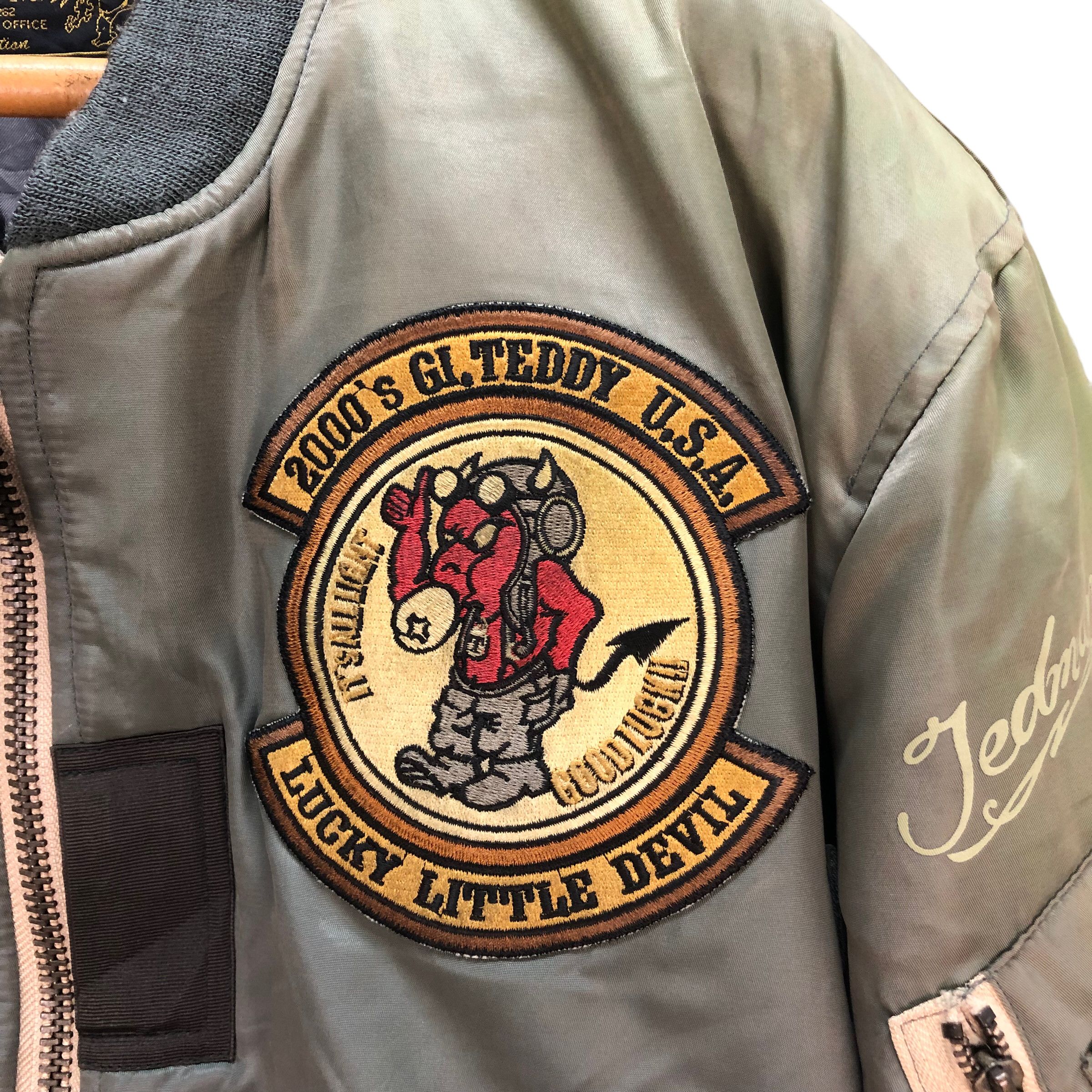 Tedman VINTAGE TEDMAN TED COMPANY DEVILMAN MA-1 JACKET #7372-140 Size US L / EU 52-54 / 3 - 9 Thumbnail