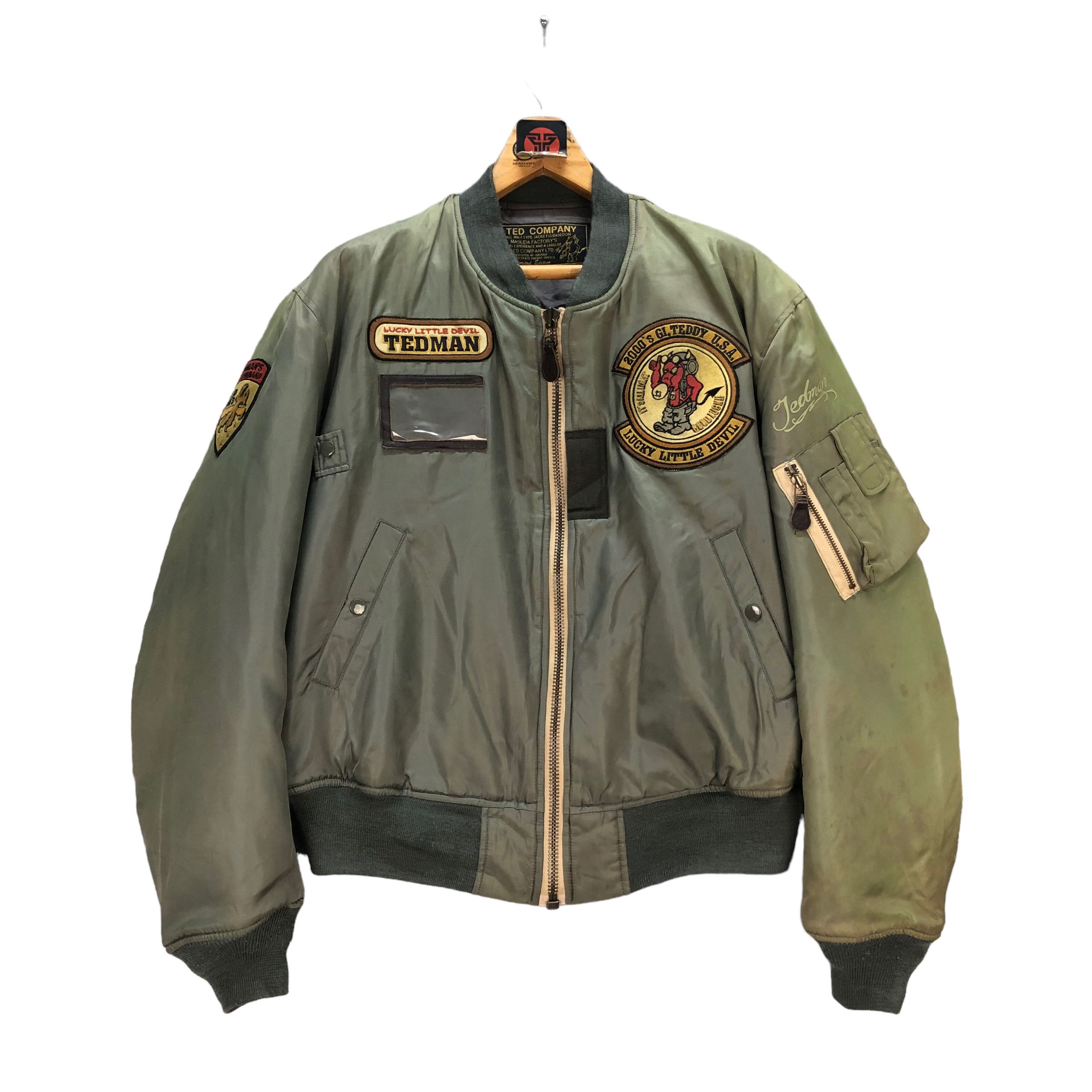 Tedman VINTAGE TEDMAN TED COMPANY DEVILMAN MA-1 JACKET #7372-140 Size US L / EU 52-54 / 3 - 7 Thumbnail