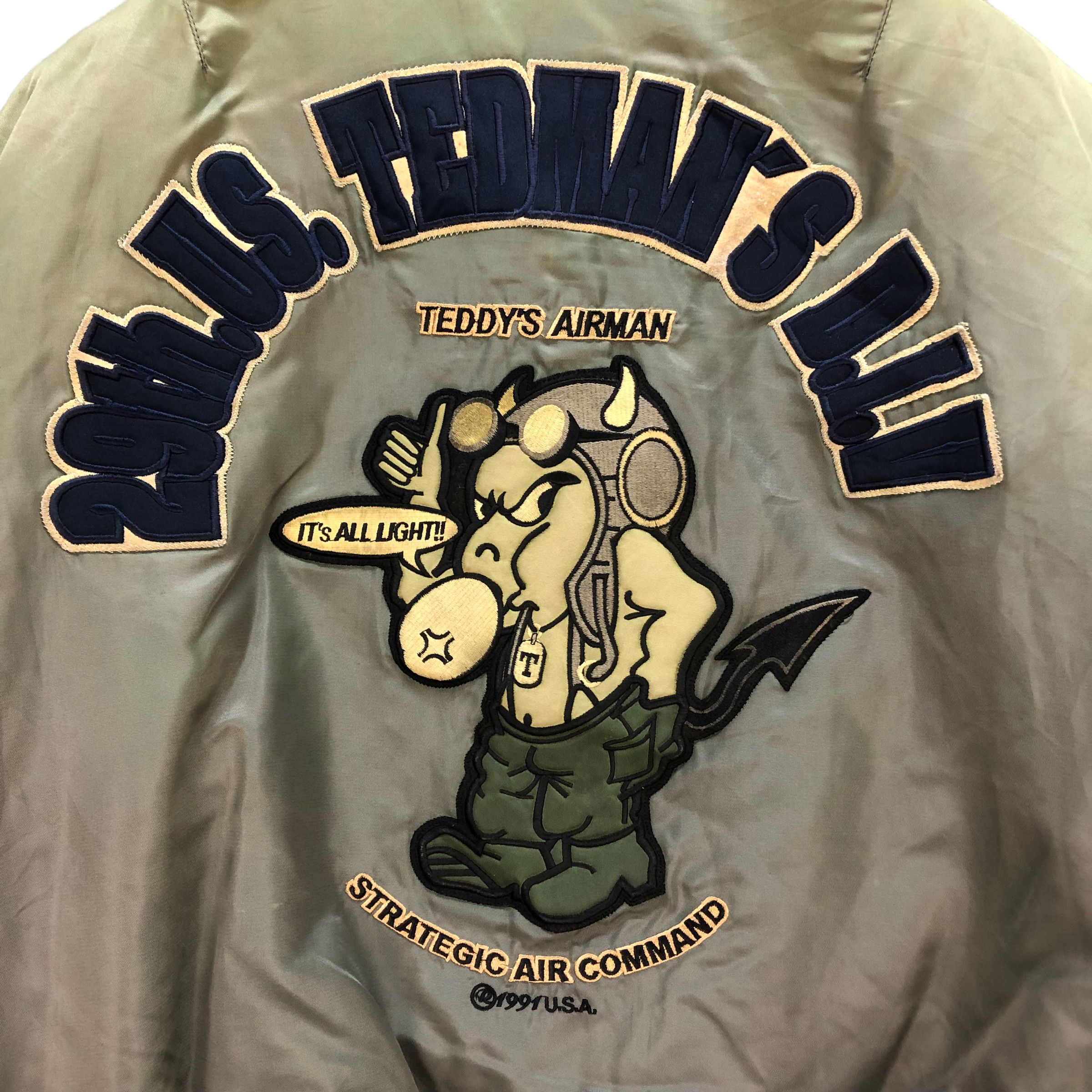 Tedman VINTAGE TEDMAN TED COMPANY DEVILMAN MA-1 JACKET #7372-140 Size US L / EU 52-54 / 3 - 3 Thumbnail