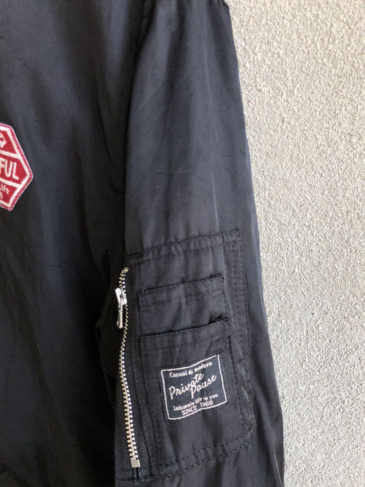 Japanese Brand PRIVATE PAUSE patches Bomber Jacket Size US M / EU 48-50 / 2 - 6 Thumbnail