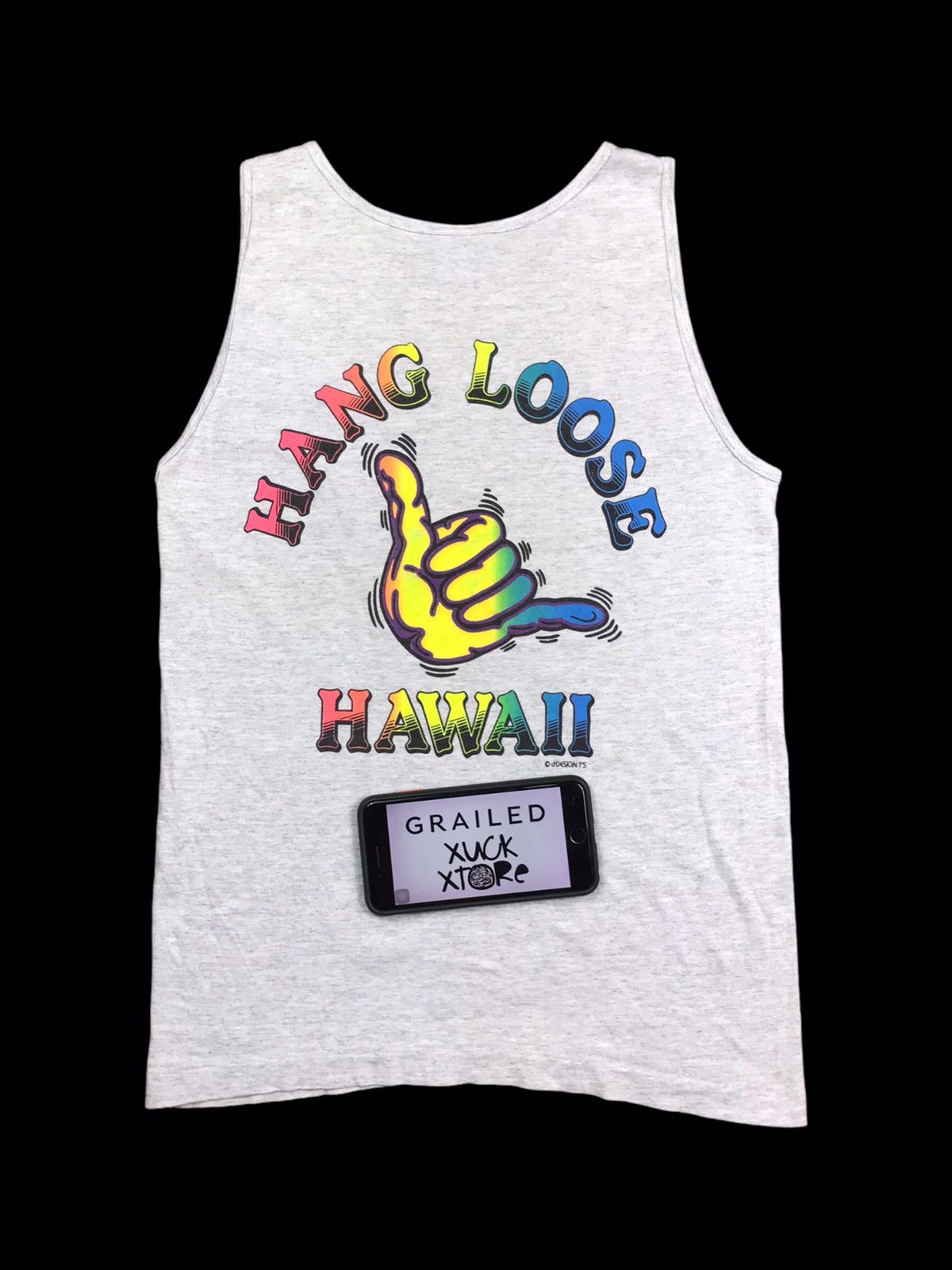 Vintage 🔥 VINTAGE 90’s HANG LOOSE HAWAII SINGLETS SLEEVELESS Size US S / EU 44-46 / 1 - 17 Thumbnail
