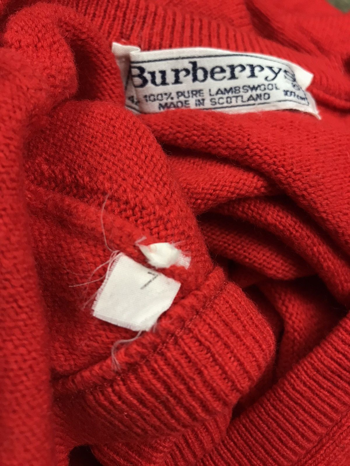 Burberry × Vintage 🔥Vintage Burberrys Sweater Vest V-Neck Lambswool Size US L / EU 52-54 / 3 - 12 Thumbnail
