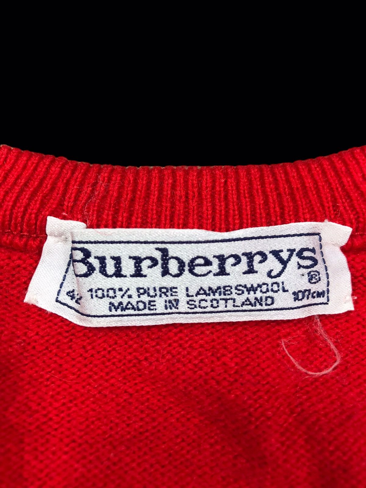 Burberry × Vintage 🔥Vintage Burberrys Sweater Vest V-Neck Lambswool Size US L / EU 52-54 / 3 - 3 Thumbnail