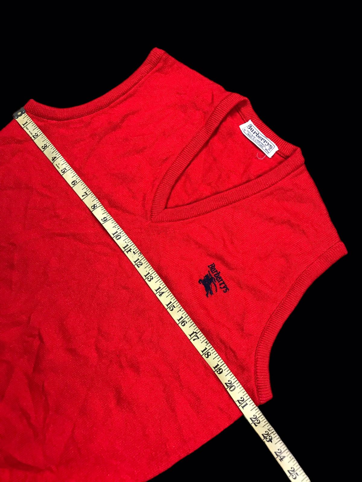 Burberry × Vintage 🔥Vintage Burberrys Sweater Vest V-Neck Lambswool Size US L / EU 52-54 / 3 - 10 Thumbnail