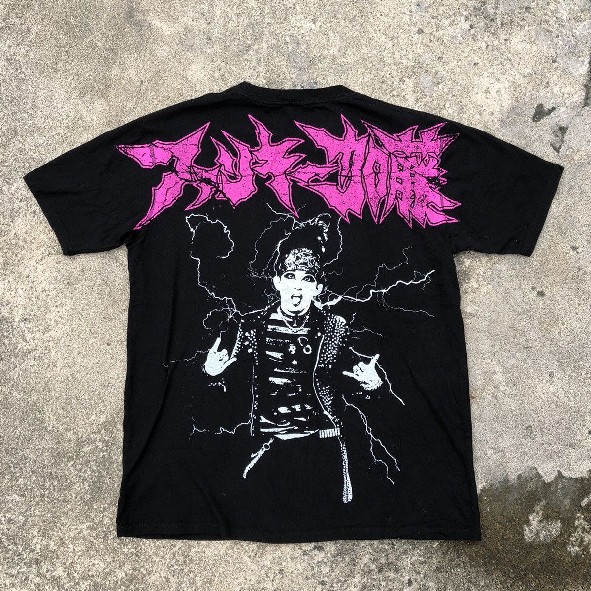 Band Tees × Vintage 🔥Sick🔥🇯🇵Funky Kato Japanese Singer Promo Tee Overprint Tee Size US L / EU 52-54 / 3 - 4 Thumbnail