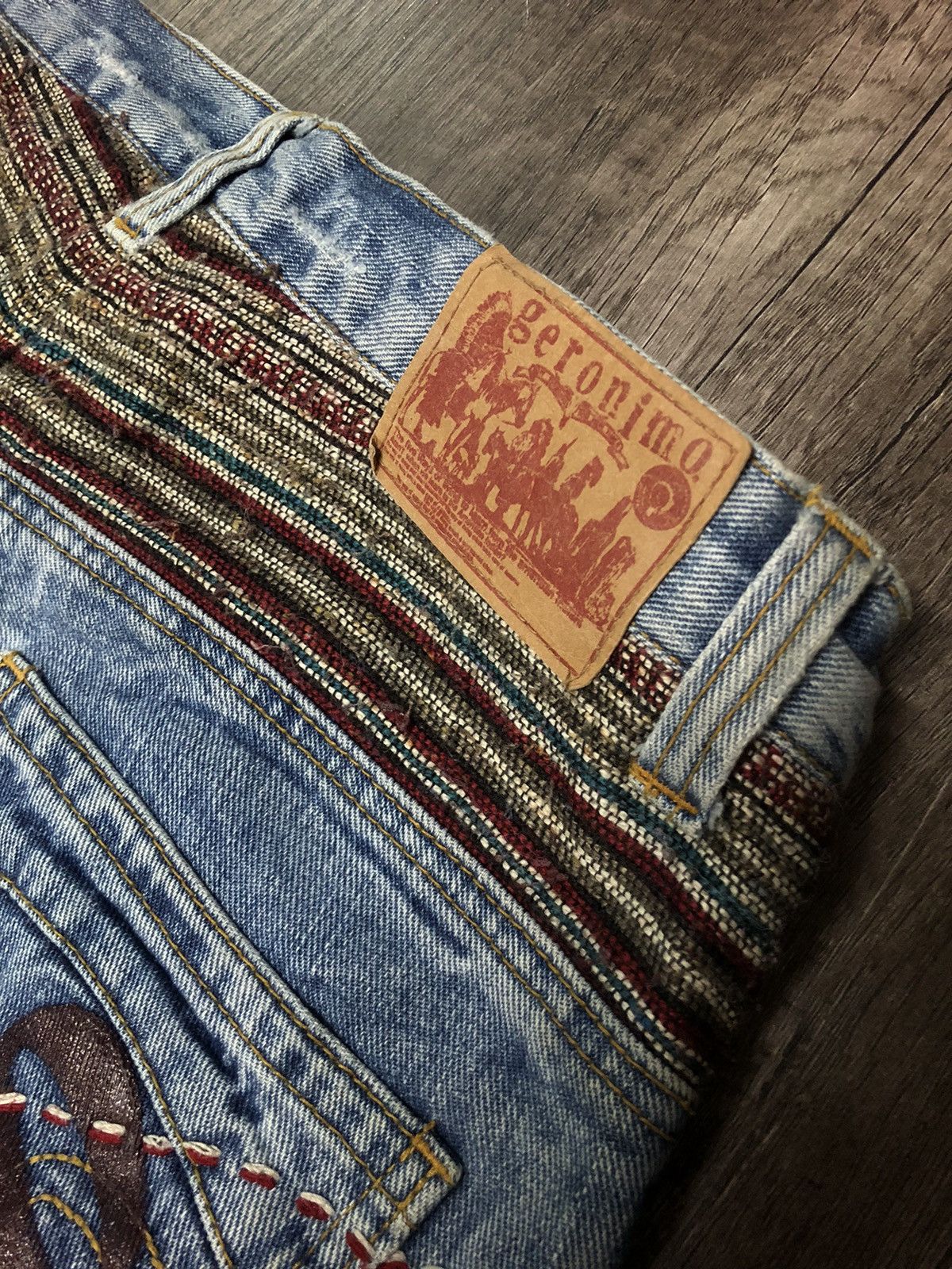 If Six Was Nine × Japanese Brand × Le Grande Bleu (L.G.B.) Geronimo Arizona Tribes Kapital Style Size US 30 / EU 46 - 3 Thumbnail