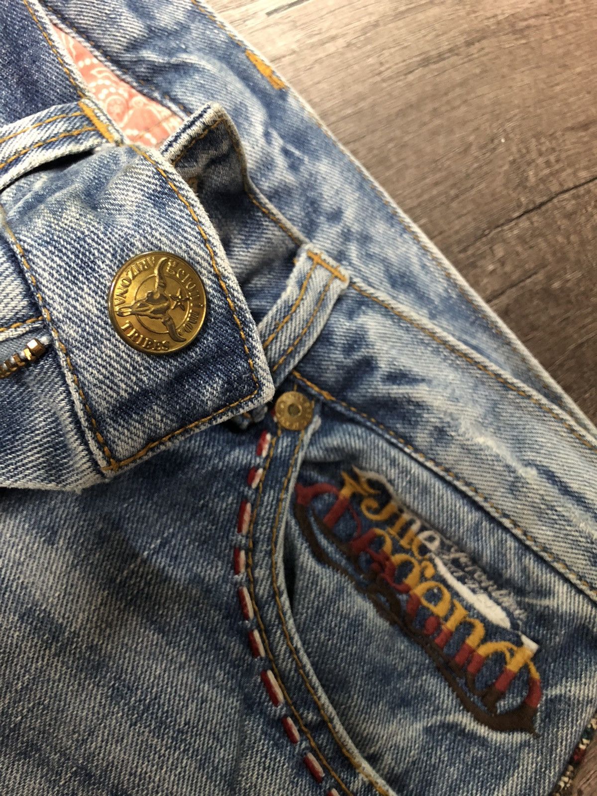If Six Was Nine × Japanese Brand × Le Grande Bleu (L.G.B.) Geronimo Arizona Tribes Kapital Style Size US 30 / EU 46 - 2 Thumbnail