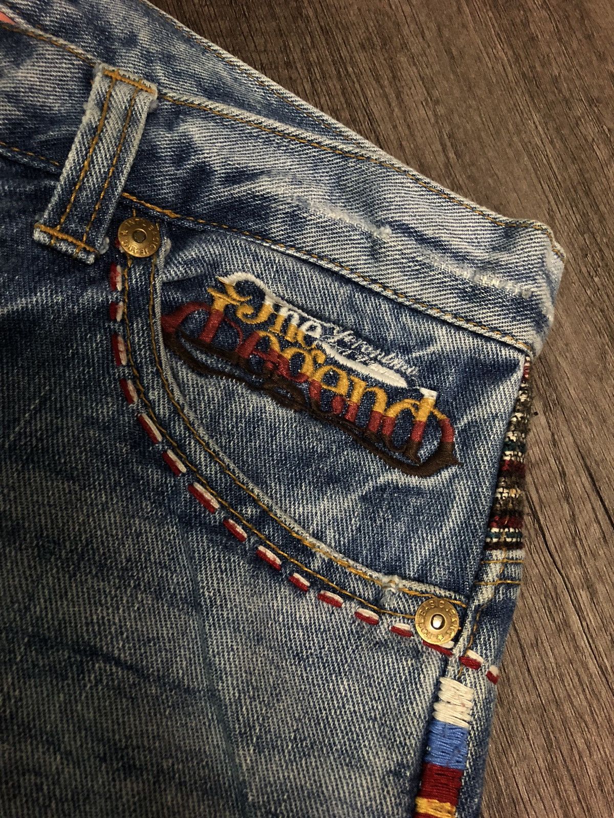 If Six Was Nine × Japanese Brand × Le Grande Bleu (L.G.B.) Geronimo Arizona Tribes Kapital Style Size US 30 / EU 46 - 4 Thumbnail