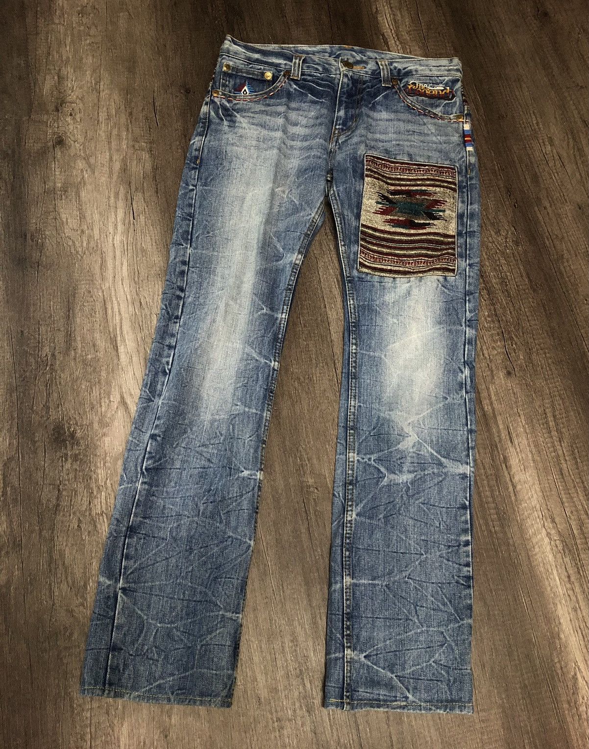 If Six Was Nine × Japanese Brand × Le Grande Bleu (L.G.B.) Geronimo Arizona Tribes Kapital Style Size US 30 / EU 46 - 9 Thumbnail