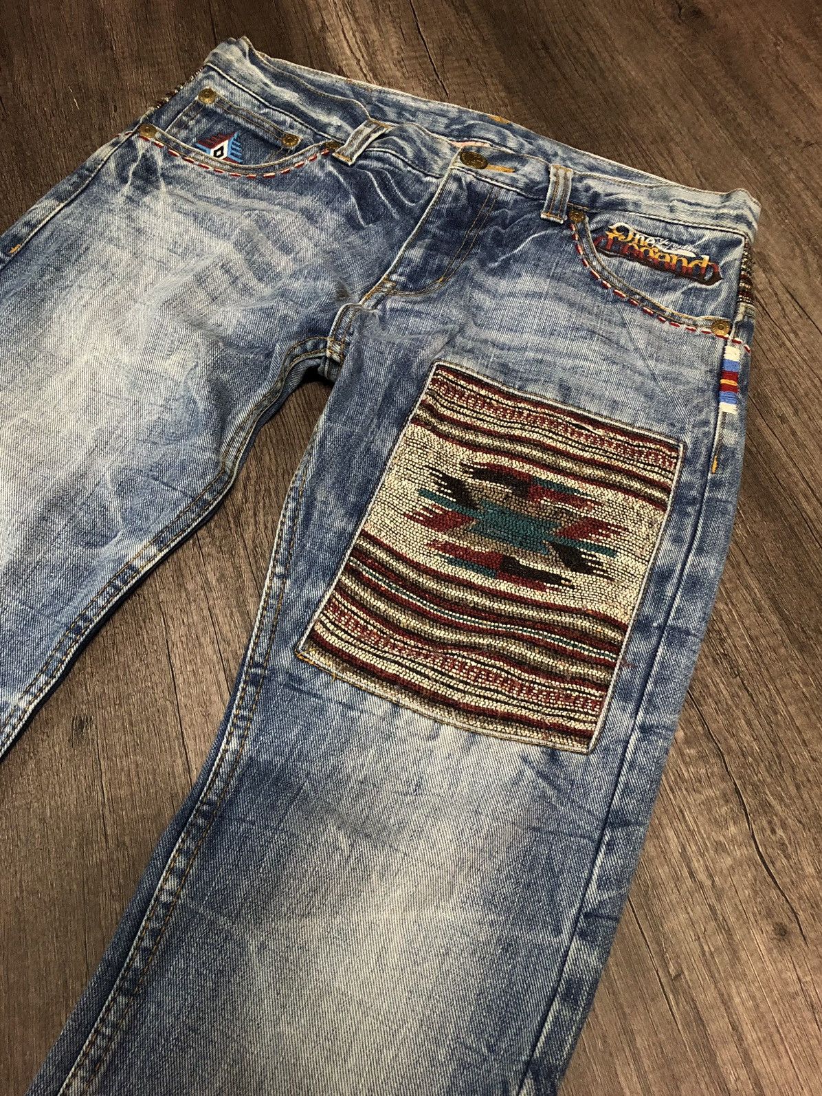 If Six Was Nine × Japanese Brand × Le Grande Bleu (L.G.B.) Geronimo Arizona Tribes Kapital Style Size US 30 / EU 46 - 12 Thumbnail
