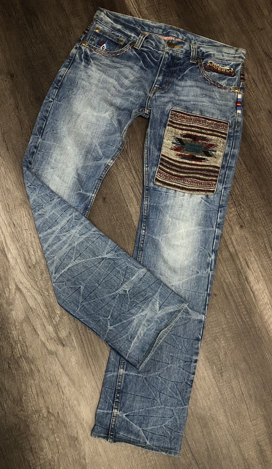 If Six Was Nine × Japanese Brand × Le Grande Bleu (L.G.B.) Geronimo Arizona Tribes Kapital Style Size US 30 / EU 46 - 10 Thumbnail