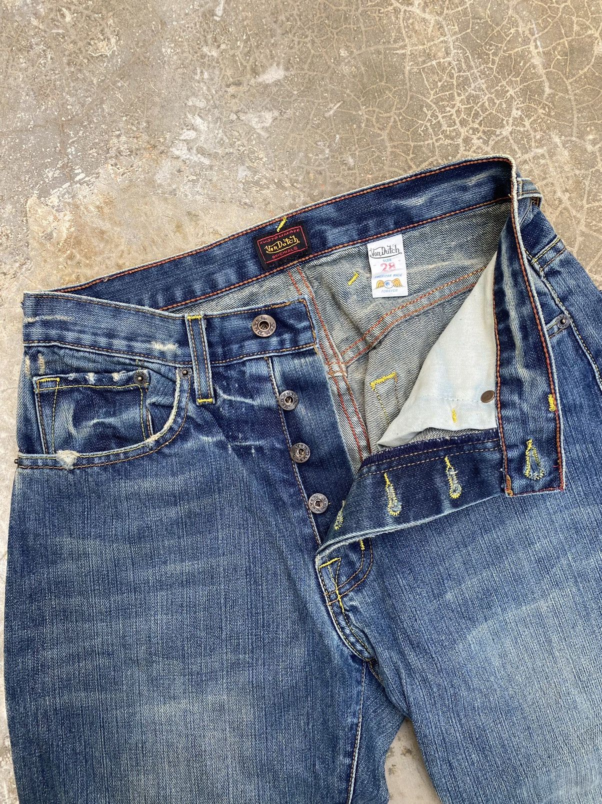 Japanese Brand × Vintage × Von Dutch 🔥 Vintage Von Dutch Jeans Size US 28 / EU 44 - 6 Thumbnail