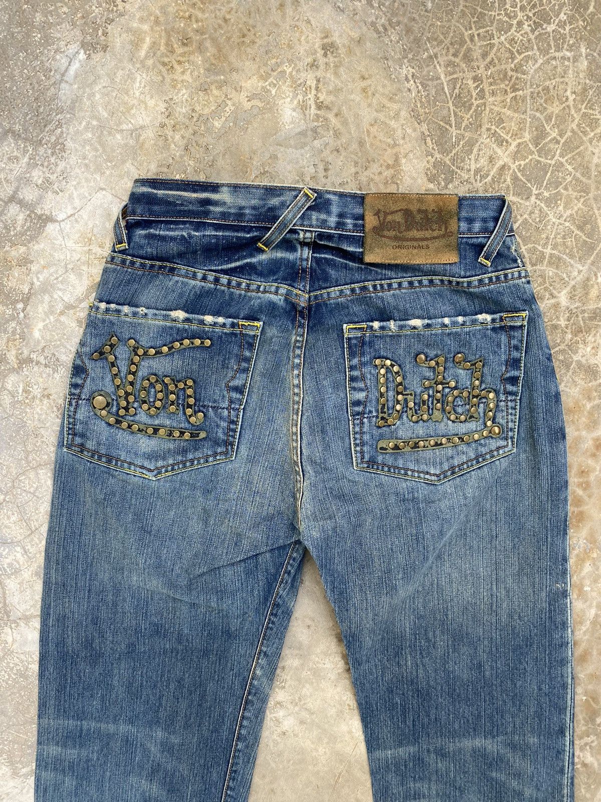 Japanese Brand × Vintage × Von Dutch 🔥 Vintage Von Dutch Jeans Size US 28 / EU 44 - 2 Thumbnail
