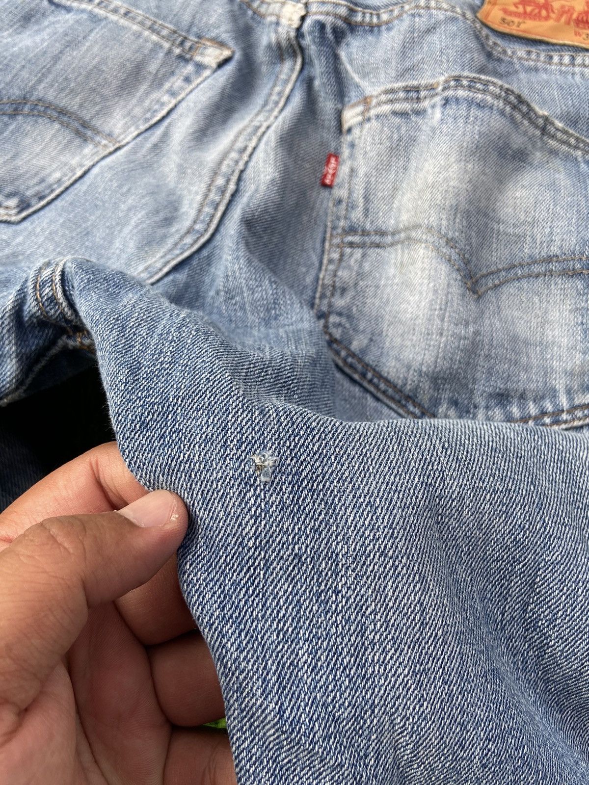 Levi's Levis 501 Patchwork With Sashiko Stitch Pant Size US 33 - 14 Thumbnail