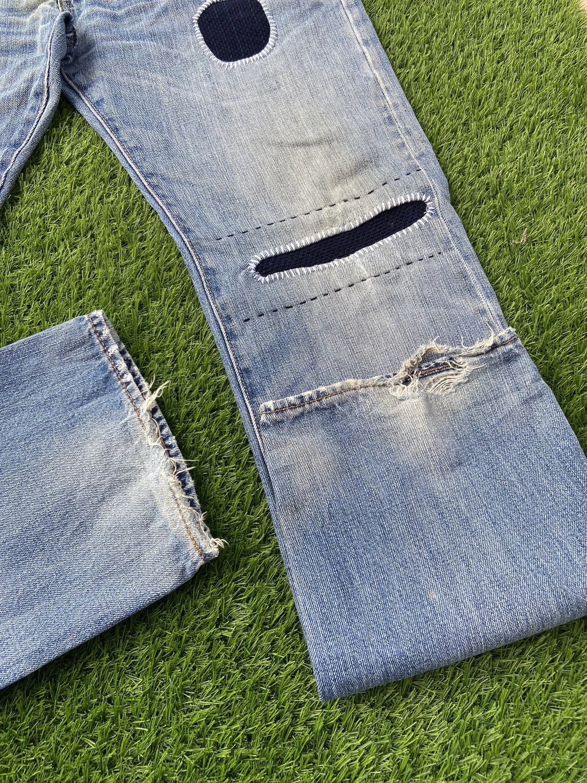 Levi's Levis 501 Patchwork With Sashiko Stitch Pant Size US 33 - 5 Thumbnail