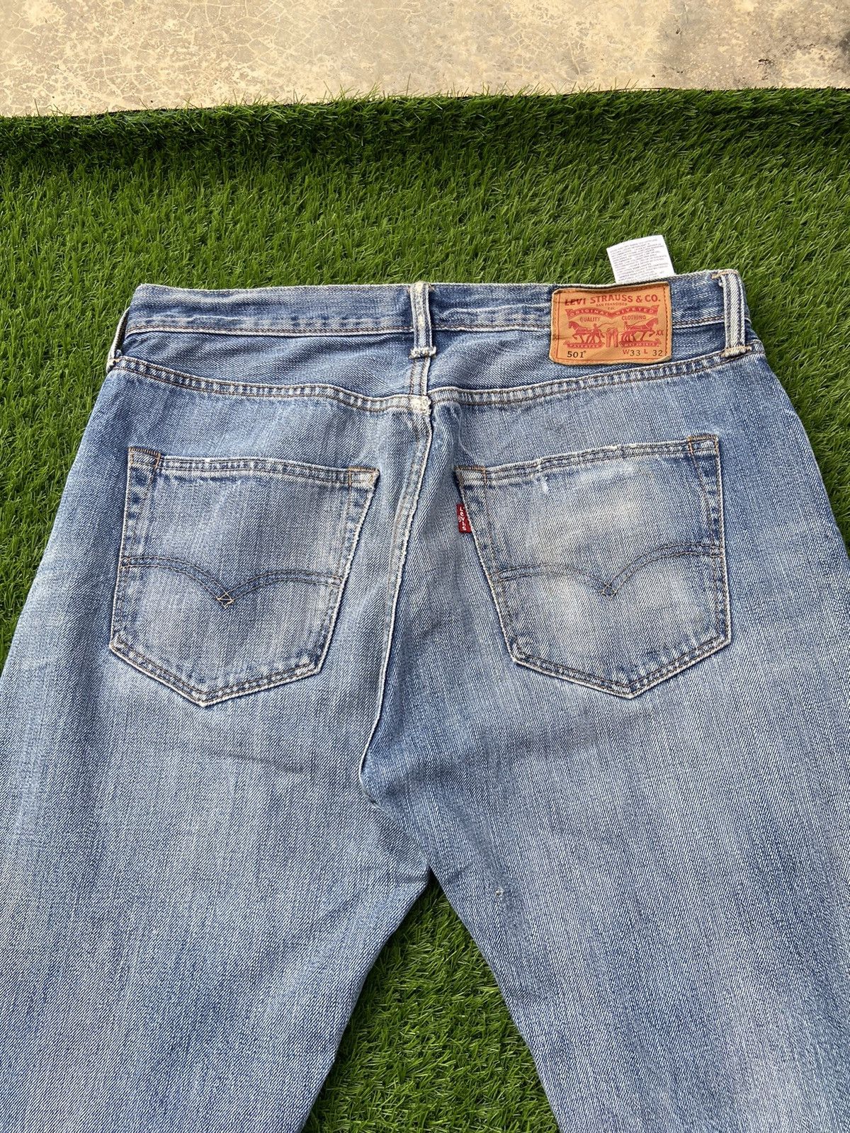 Levi's Levis 501 Patchwork With Sashiko Stitch Pant Size US 33 - 8 Thumbnail