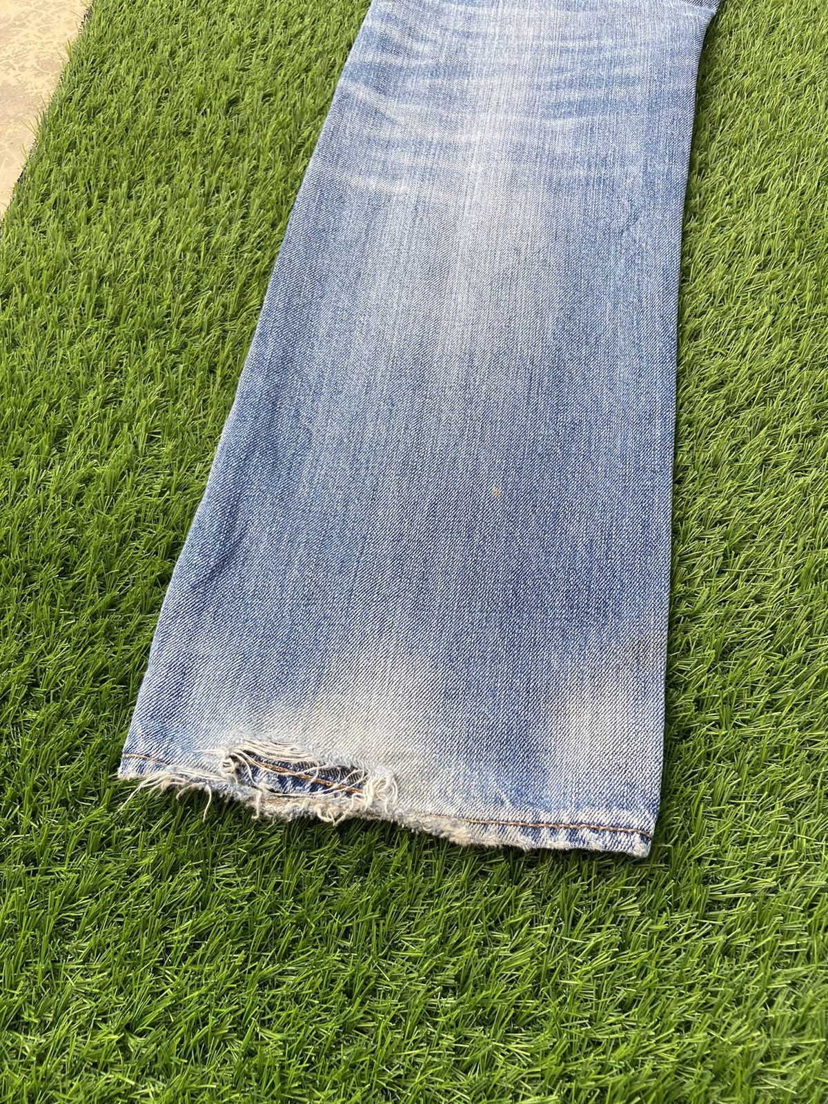 Levi's Levis 501 Patchwork With Sashiko Stitch Pant Size US 33 - 7 Thumbnail