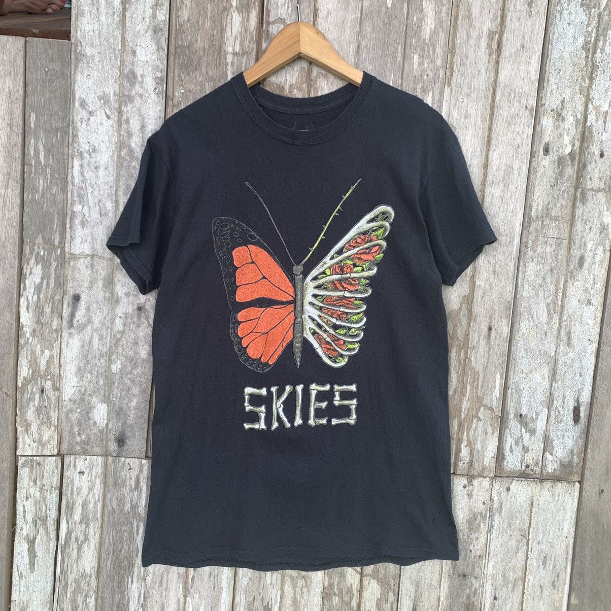 Thrashed Faded Lil Skies Concert Merch Tee