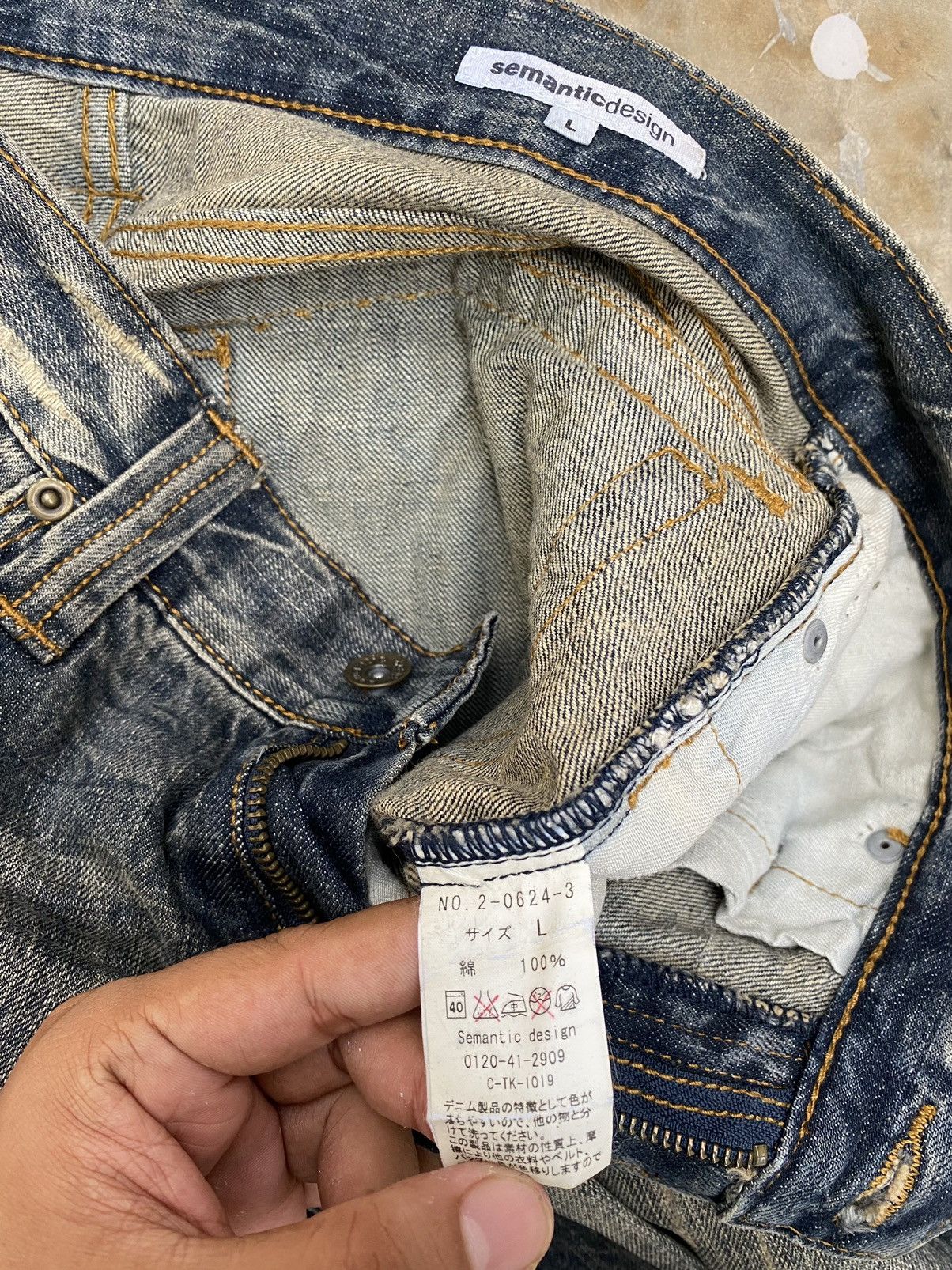 Hysteric Glamour × Japanese Brand × semanticdesign Flare SemanticDesign Distress Punk Denim Size 32" / US 10 / IT 46 - 7 Thumbnail