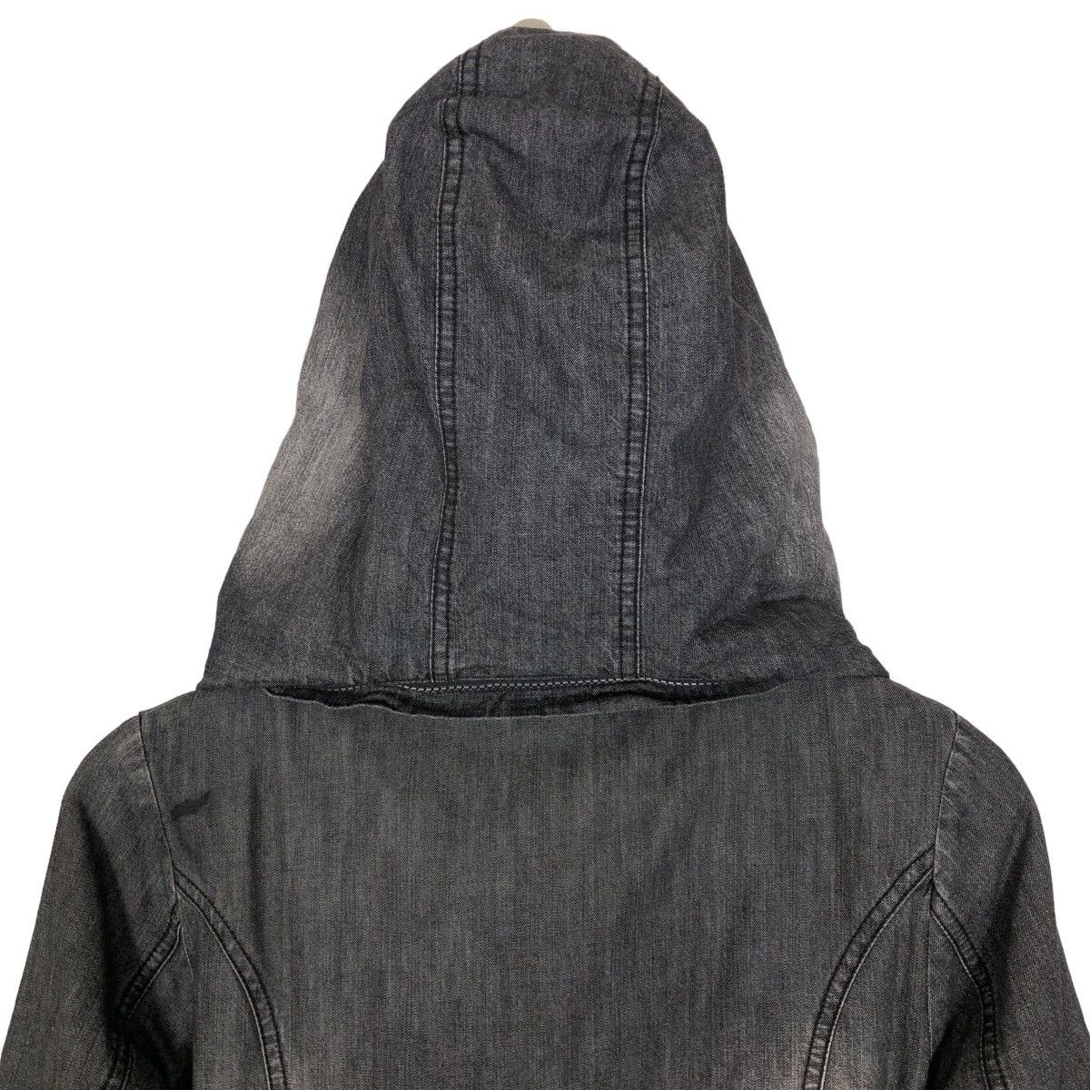 Fiorucci Fiorucci Faux Fur Hooded Quilted Lining Denim Jacket Size M / US 6-8 / IT 42-44 - 13 Thumbnail