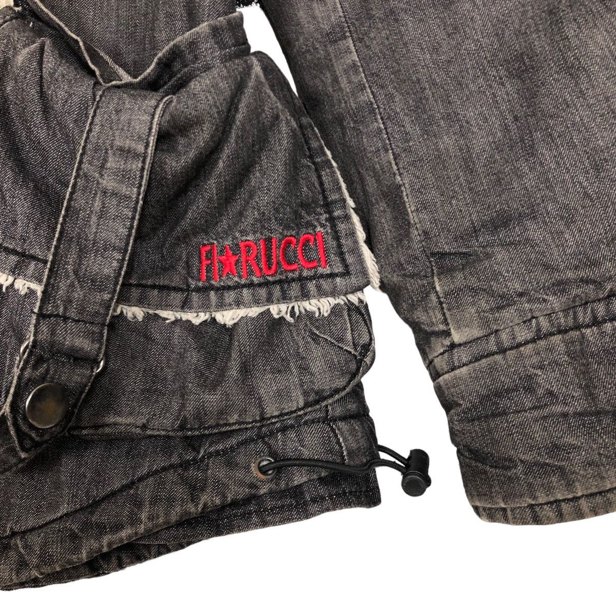 Fiorucci Fiorucci Faux Fur Hooded Quilted Lining Denim Jacket Size M / US 6-8 / IT 42-44 - 6 Thumbnail