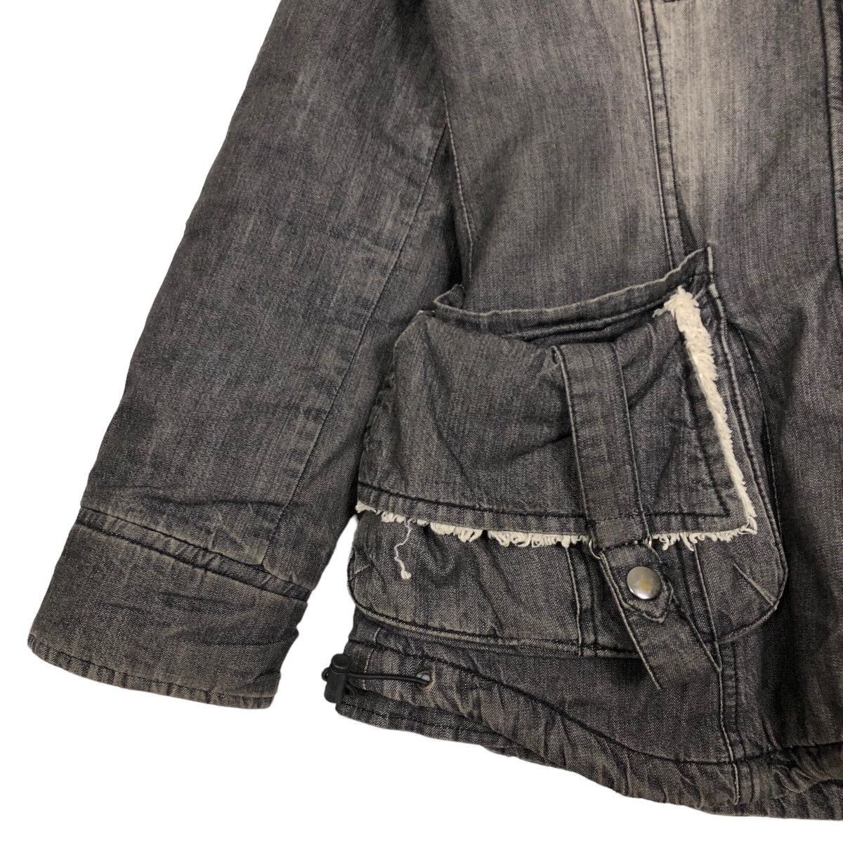 Fiorucci Fiorucci Faux Fur Hooded Quilted Lining Denim Jacket Size M / US 6-8 / IT 42-44 - 4 Thumbnail