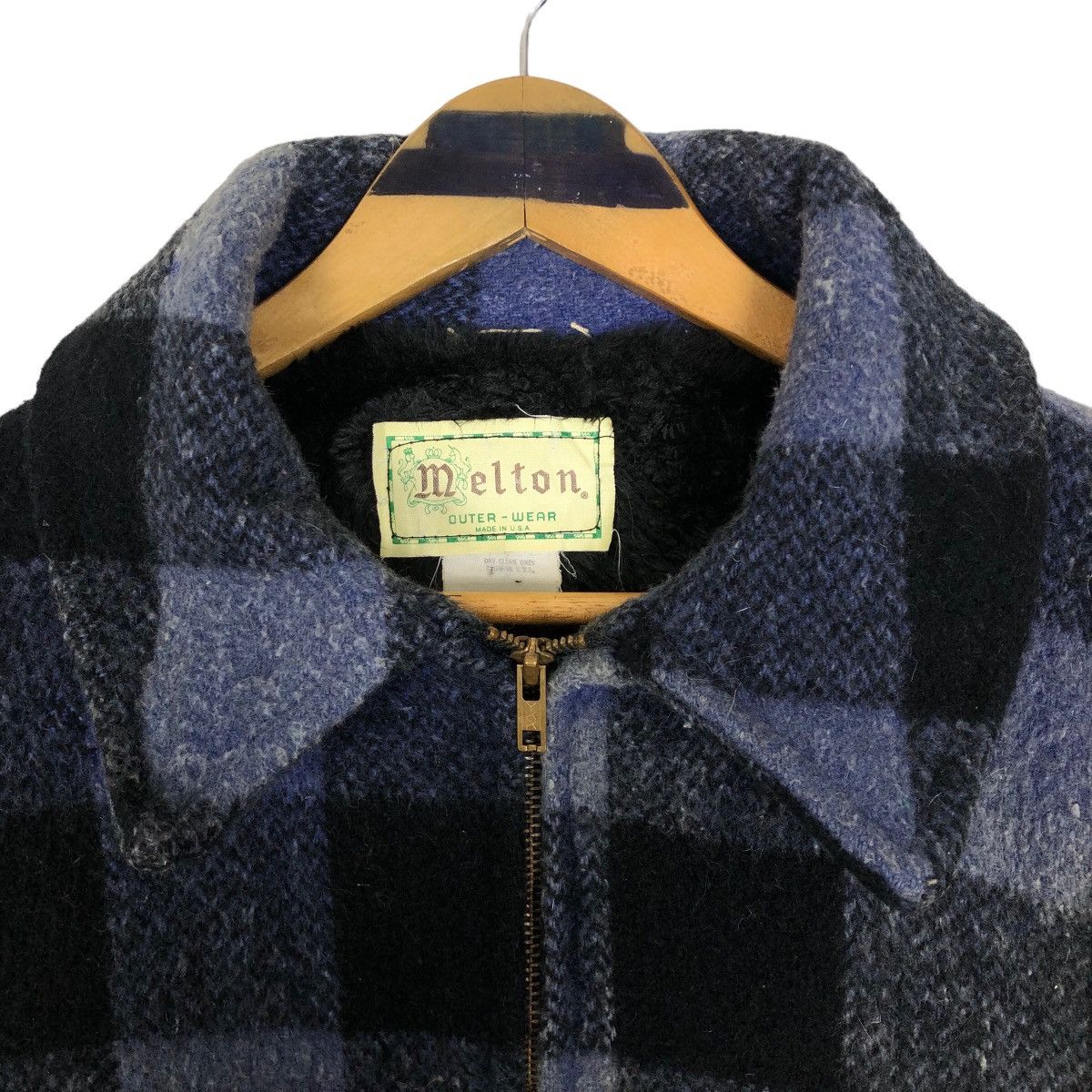 Vintage Vintage 90s Melton Outer Wear Flannel Wool Western Jacket Size US L / EU 52-54 / 3 - 6 Thumbnail