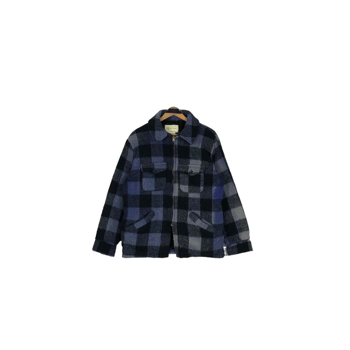 Vintage Vintage 90s Melton Outer Wear Flannel Wool Western Jacket Size US L / EU 52-54 / 3 - 2 Thumbnail