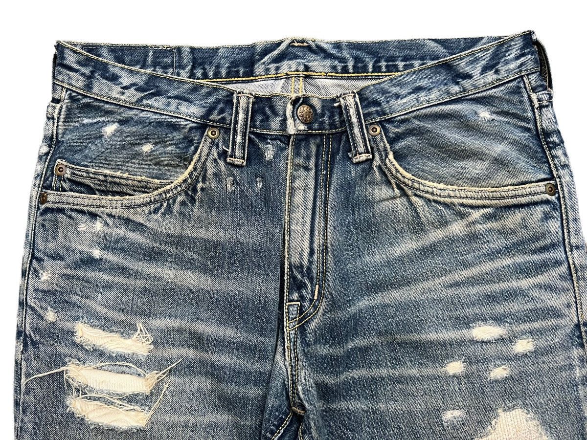 Blue Blue Japan Vintage Blue Blue Japan Distressed Denim Jeans 32x31 Size US 32 / EU 48 - 6 Thumbnail