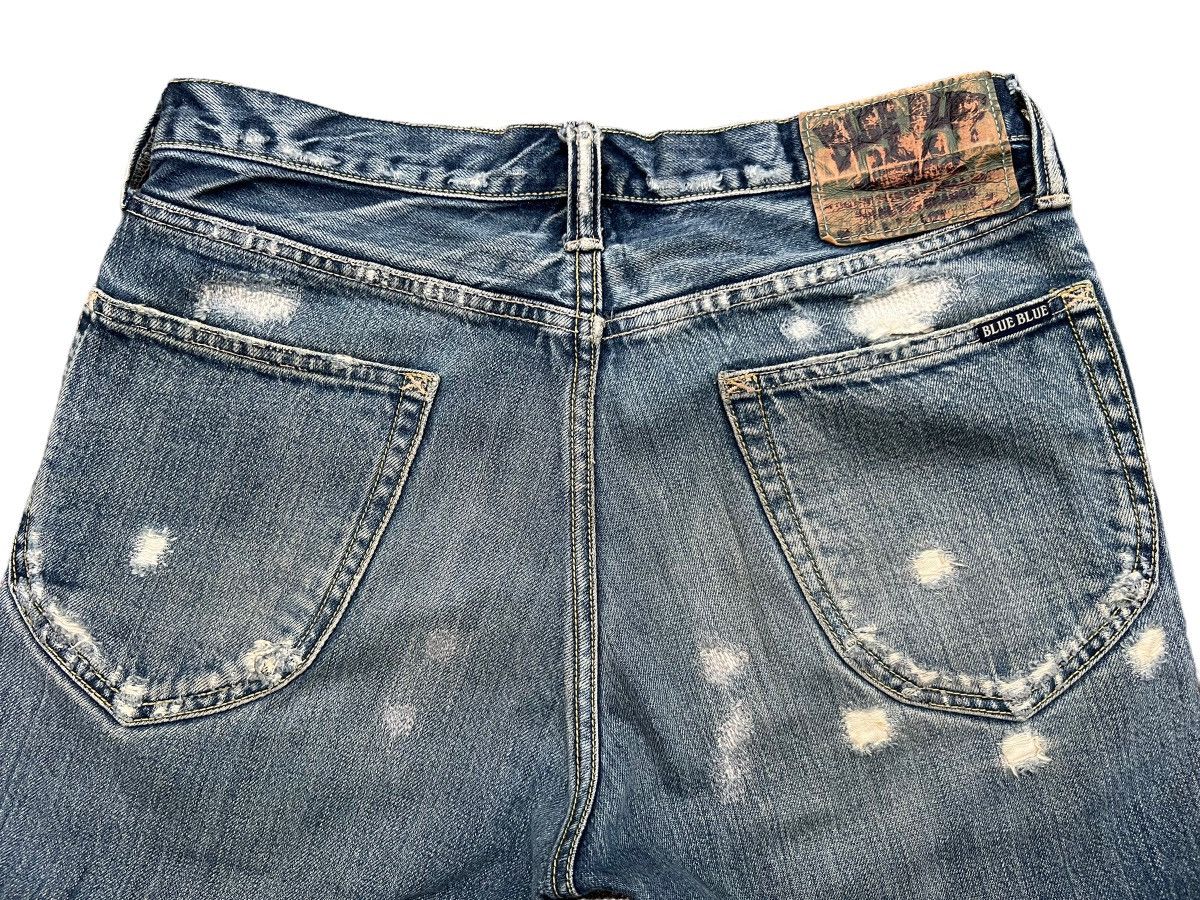 Blue Blue Japan Vintage Blue Blue Japan Distressed Denim Jeans 32x31 Size US 32 / EU 48 - 8 Thumbnail