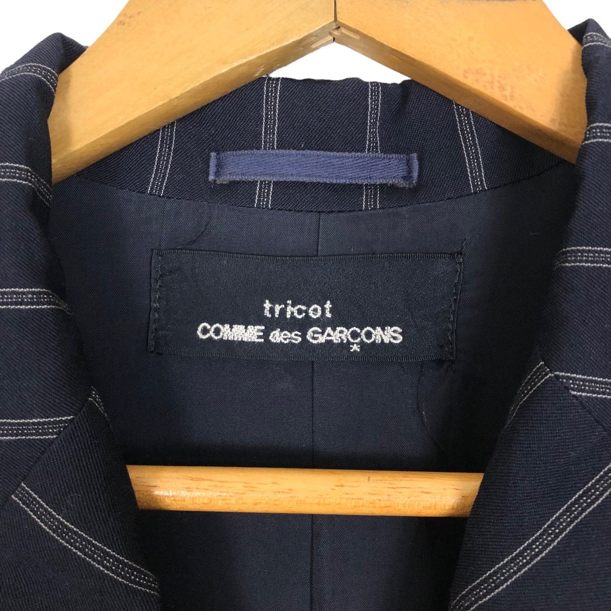 Comme des Garcons Vintage 90s Tricot Comme Des Garcons Wool Blazer Size S / US 4 / IT 40 - 8 Thumbnail