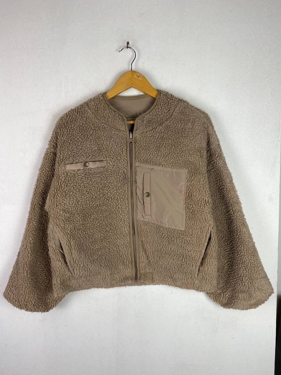 image of Avant Garde Ciao Panic s Reversible Fleece Jacket in Brown, Men's (Size Medium)