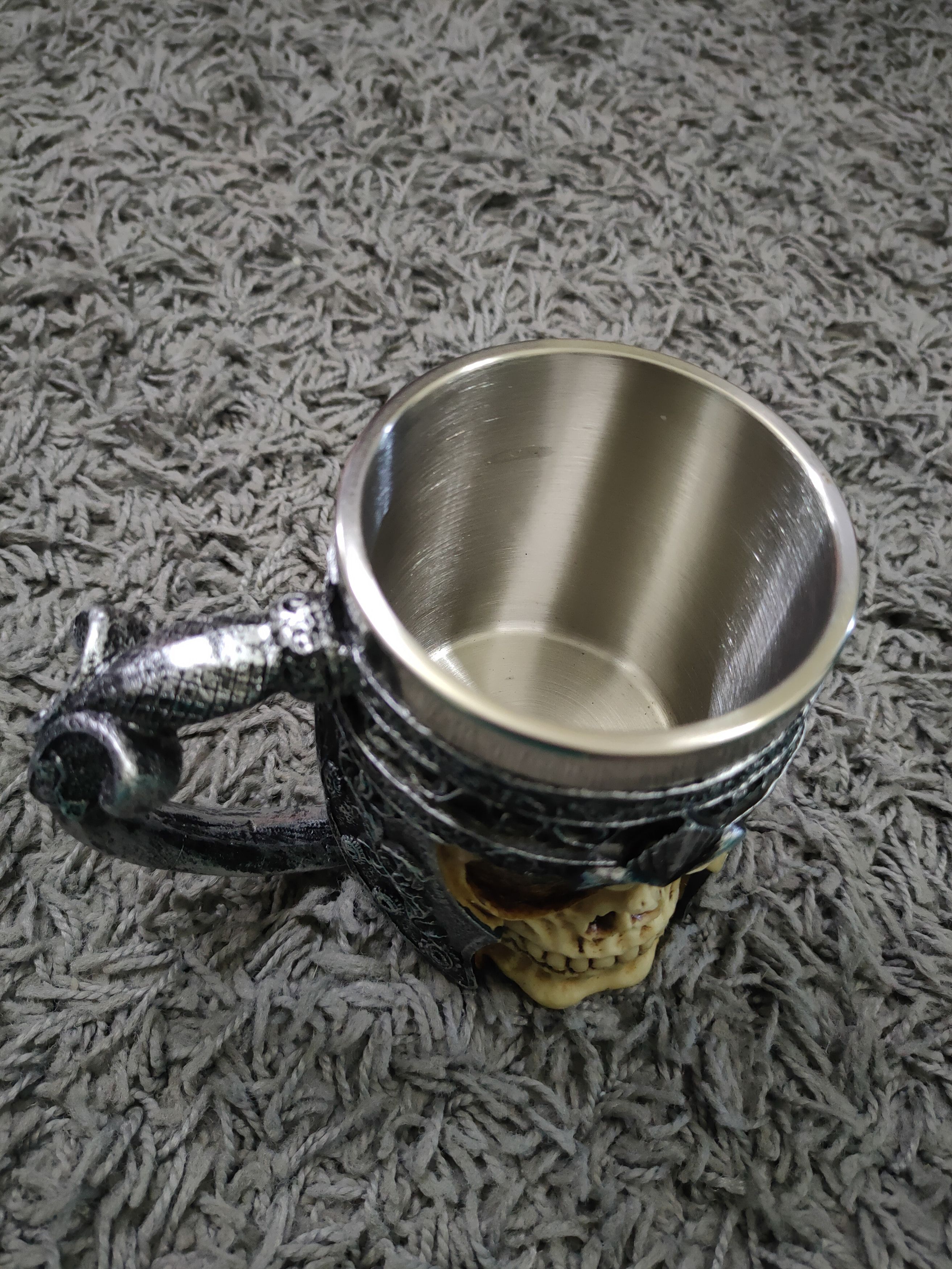 Drink Beer Save Water Japan Skull engraved mug drink cup #dumoh Size ONE SIZE - 2 Thumbnail
