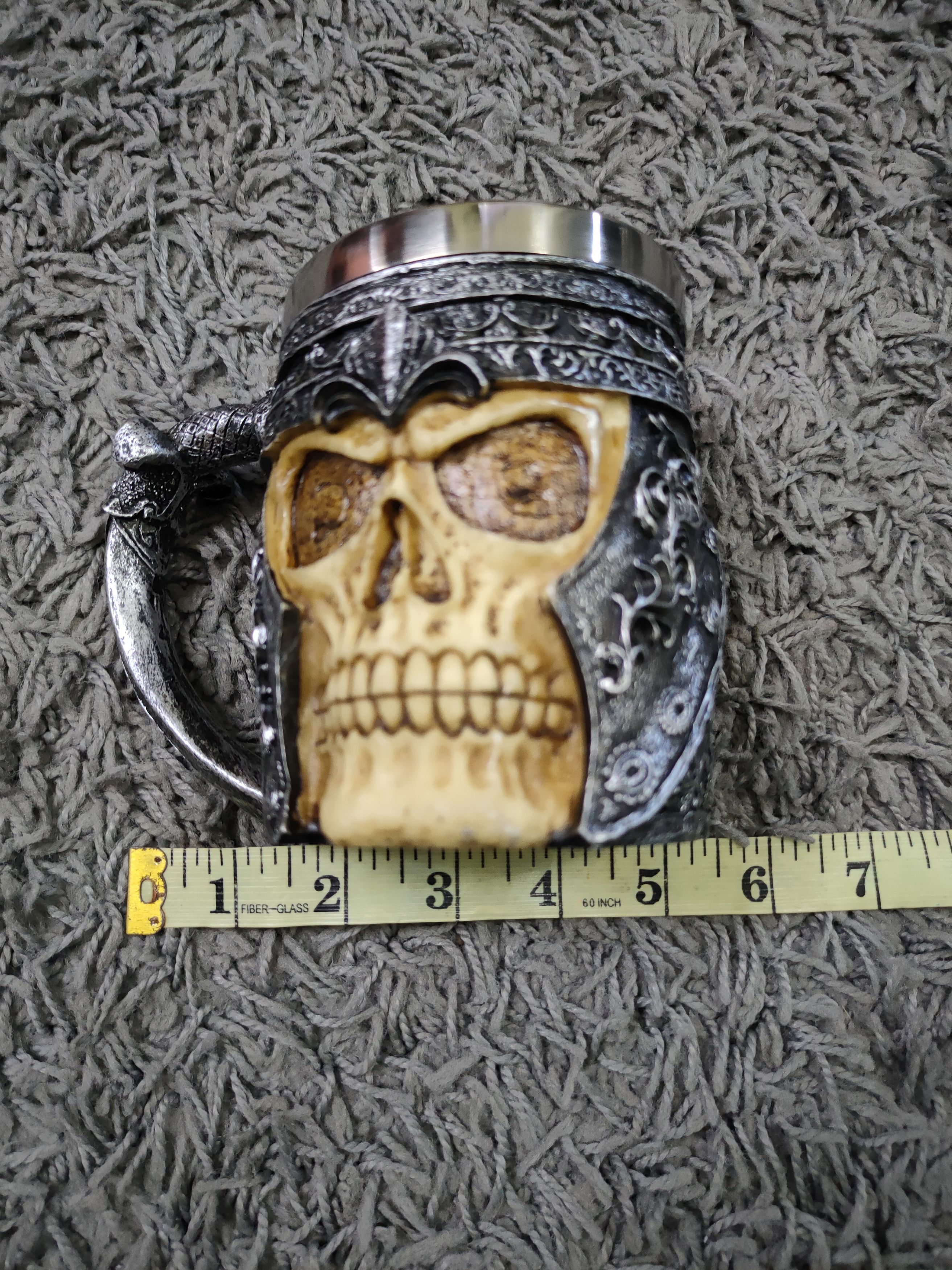 Drink Beer Save Water Japan Skull engraved mug drink cup #dumoh Size ONE SIZE - 13 Thumbnail