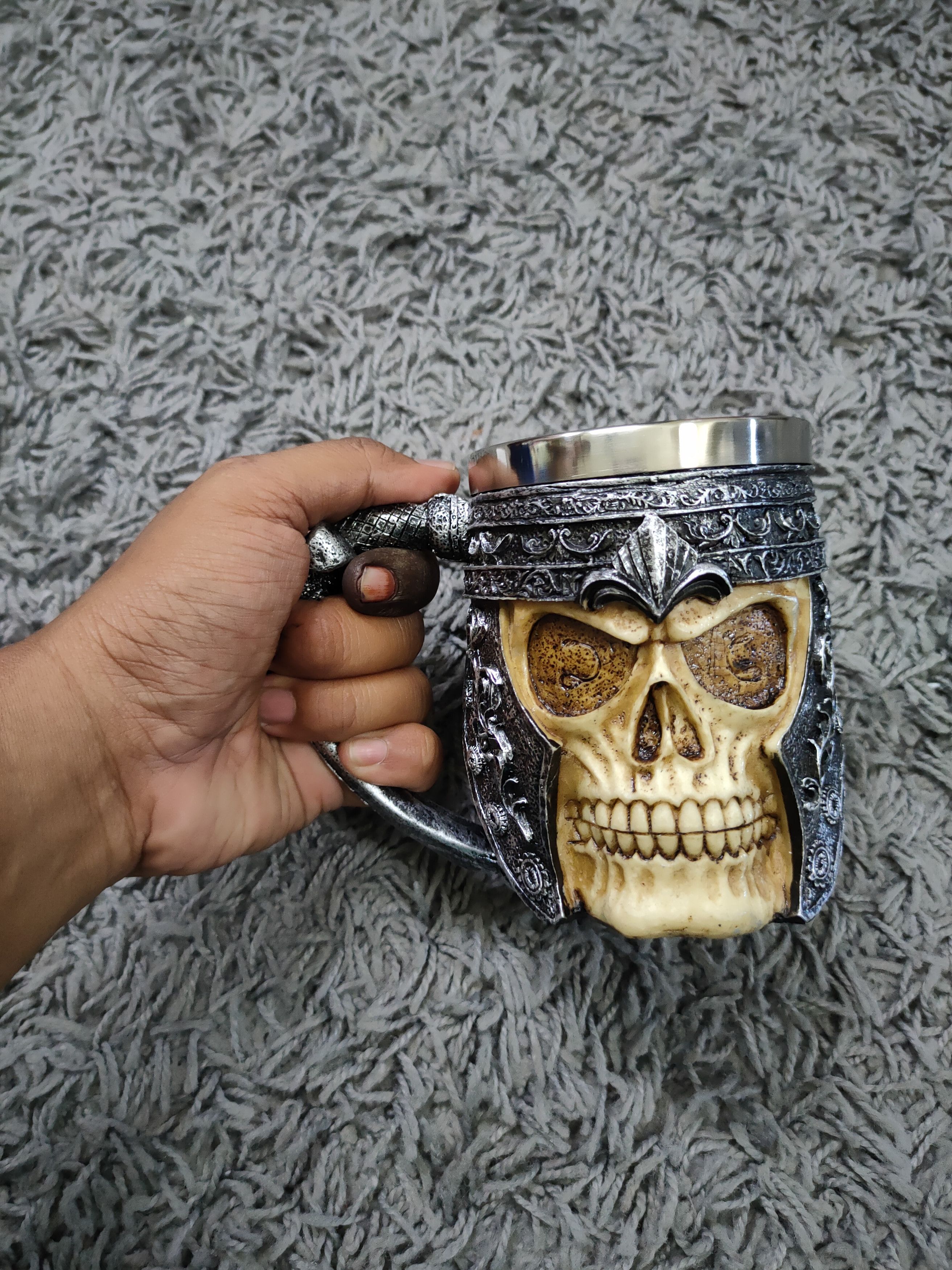 Drink Beer Save Water Japan Skull engraved mug drink cup #dumoh Size ONE SIZE - 21 Thumbnail