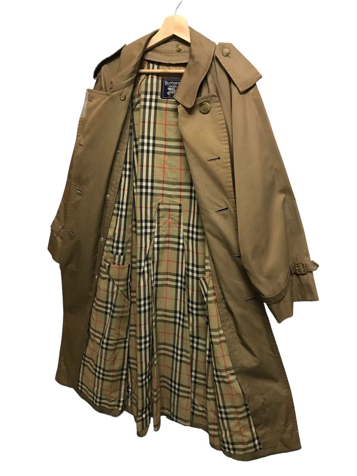 Vintage Burberry Nova Check Vintage Trench Jacket